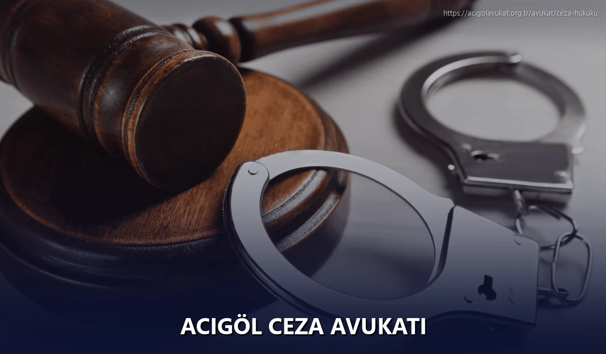 Acigöl Ceza Avukatı