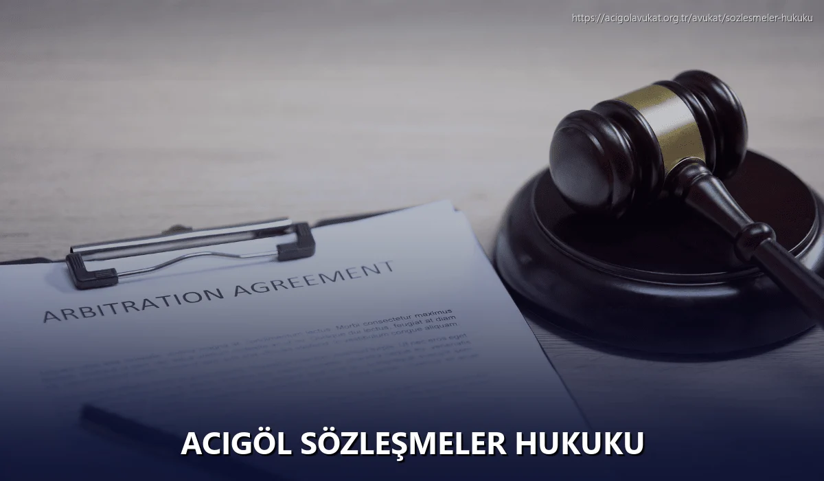 Acigöl Sözleşmeler Hukuku